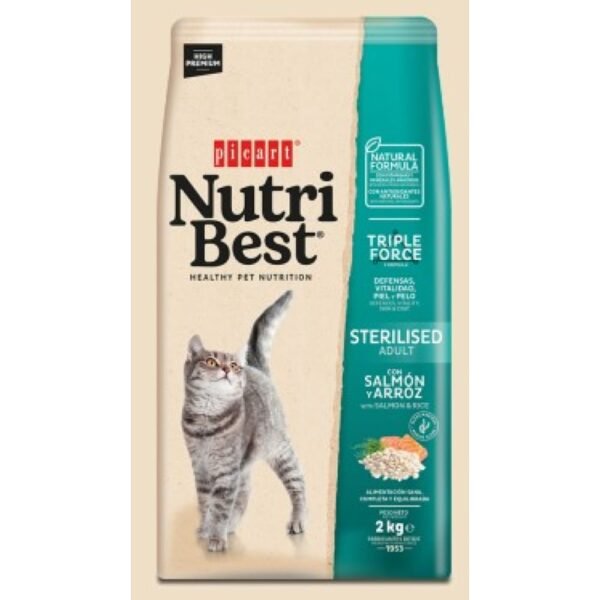 Nutribest Chat Adulte Stérilisé avec saumon et riz