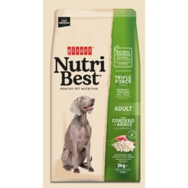 Aliment complet à l’agneau et au riz pour chien adulte (>12 mois)