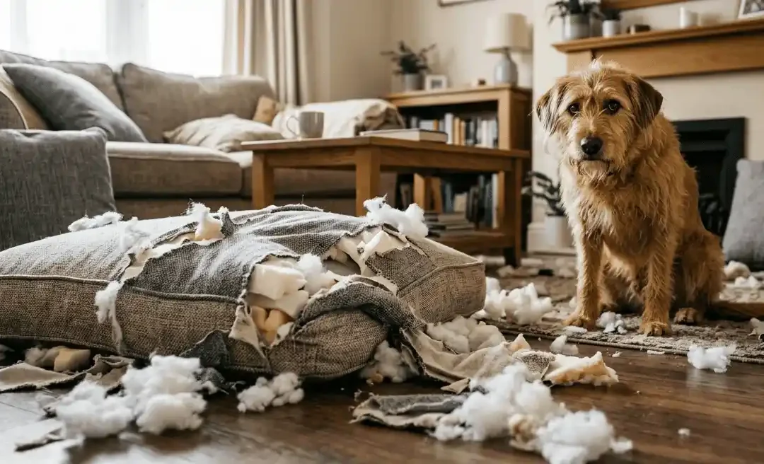 Chien destructeur quand il est seul : comprendre la détresse et les solutions concrètes