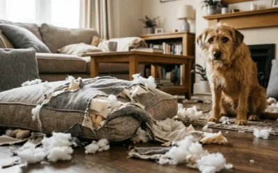 Chien destructeur quand il est seul : comprendre la détresse et les solutions concrètes